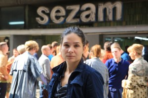 15.09.2014 Warszawa . Rezyserka Agnieszka Smoczynska na planie swojego filmu " Corki Dancingu " . Fot. Jacek Marczewski / Agencja Gazeta