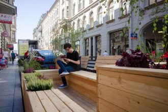 parklet, łódź